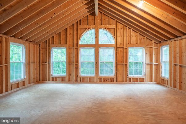 Empty room, Interior, Wooden Beams, Wooden Ceilings, Wood Texture Flooring, Wooden Walls