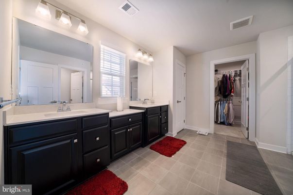 Bathroom, Dual Sink Vanities, Interior, Walk-in Closets