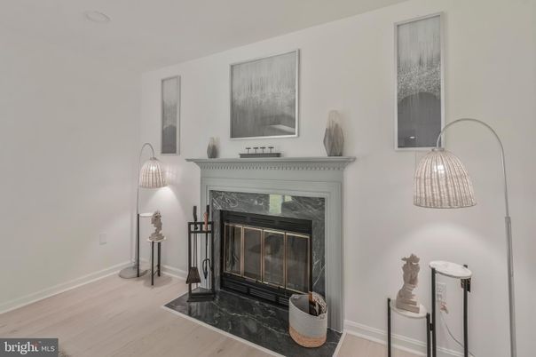 Fireplace, Interior, Wood Texture Flooring