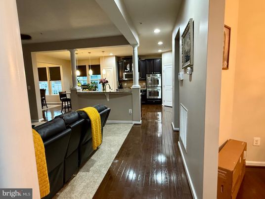 Interior, Kitchen, Living room, Pendant Lights, Recessed Lighting, Stainless Steel Appliances, Wood Texture Flooring