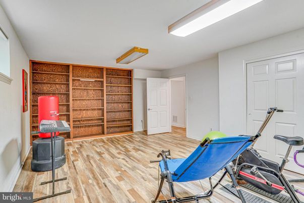 Fitness Equipment, Interior, Wood Texture Flooring