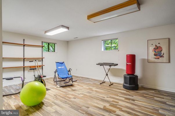 Fitness Equipment, Interior, Wood Texture Flooring