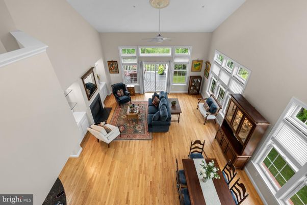 Dining room, Fireplace, Interior, Living room, Wood Texture Flooring