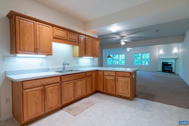Empty room, Fireplace, Interior, Kitchen