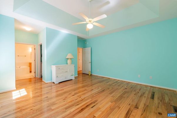 Bathroom, Empty room, Interior, Recessed Lighting, Wood Texture Flooring