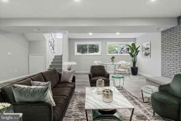 Dining room, Interior, Living room, Recessed Lighting, Wood Texture Flooring