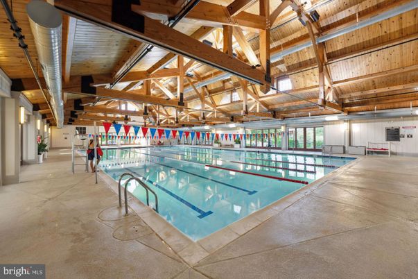 Interior, Pool, Wooden Beams