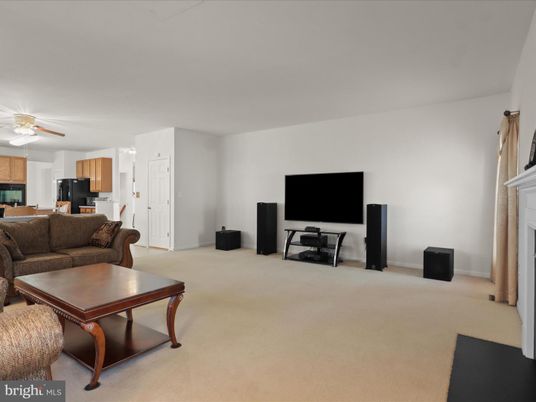 Fireplace, Interior, Kitchen, Living room