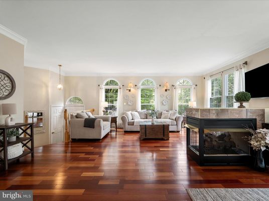 Fireplace, Interior, Living room, Pendant Lights, Wood Texture Flooring