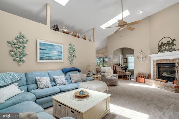 Dining room, Fireplace, Interior, Living room, Recessed Lighting