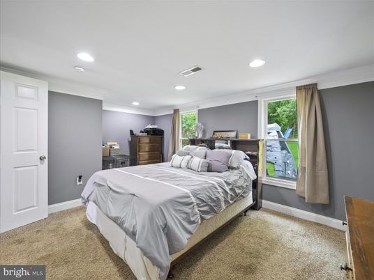 Bedroom, Interior, Recessed Lighting