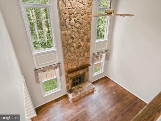 Fireplace, Interior, Stone Walls, Wood Texture Flooring
