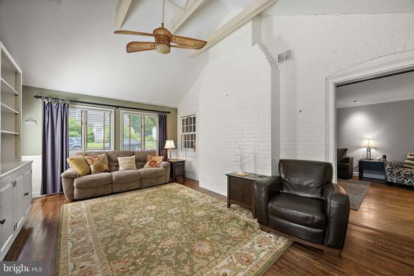 Interior, Living room, Stone Walls, Wood Texture Flooring