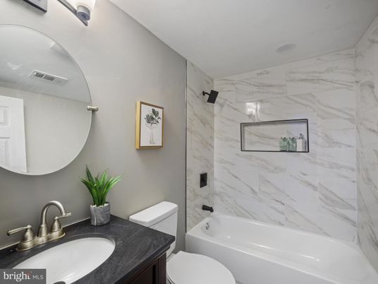 Bathroom, Interior, Marble Walls
