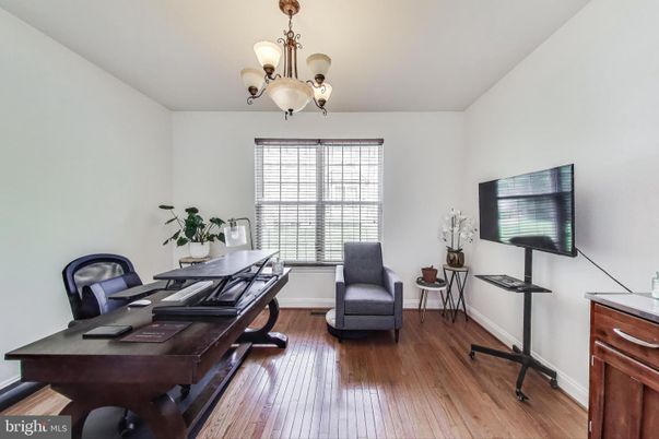 Chandelier, Home Office, Interior, Wood Texture Flooring