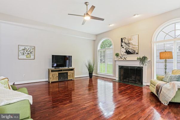 Fireplace, Interior, Recessed Lighting, Wood Texture Flooring