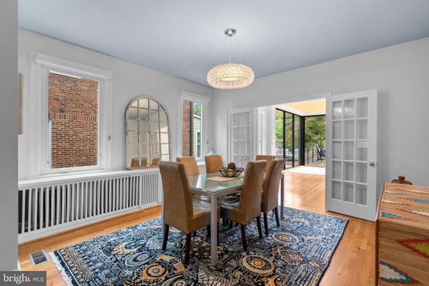 Chandelier, Dining room, Interior, Pendant Lights, Wood Texture Flooring