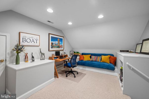 Home Office, Interior, Recessed Lighting