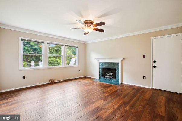 Empty room, Fireplace, Interior, Wood Texture Flooring