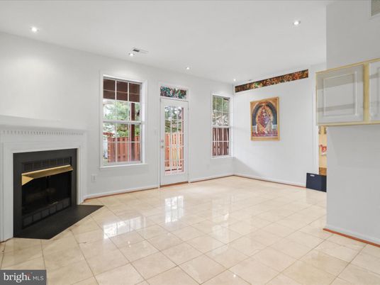 Empty room, Fireplace, Interior, Recessed Lighting
