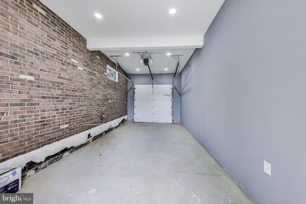 Garage, Interior, Recessed Lighting, Stone Walls