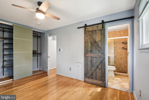 Bathroom, Glass Shower, Interior, Wood Texture Flooring