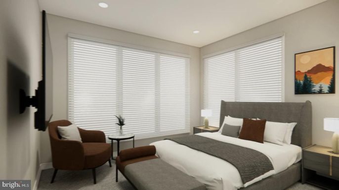 Bedroom, Interior, Recessed Lighting
