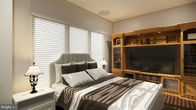 Bedroom, Interior, Recessed Lighting