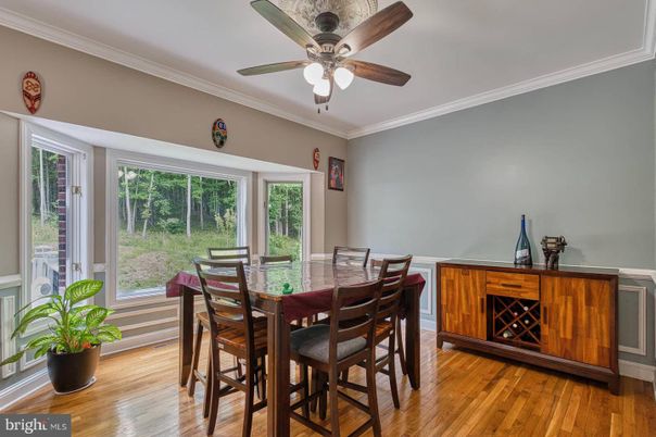 Dining room, Interior, Wood Texture Flooring