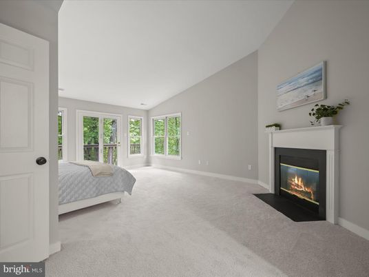 Bedroom, Fireplace, Interior
