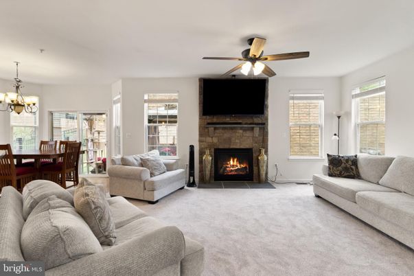 Chandelier, Dining room, Fireplace, Interior, Living room