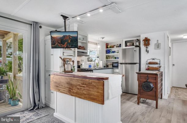 Interior, Kitchen, Wood Texture Flooring