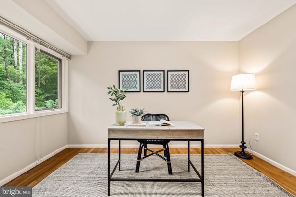 Home Office, Interior, Wood Texture Flooring