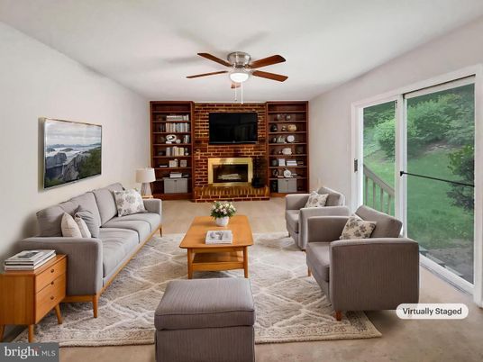 Fireplace, Interior, Living room, Stone Walls