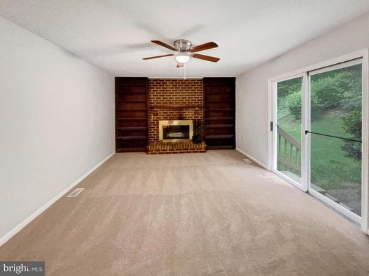 Empty room, Fireplace, Interior, Stone Walls