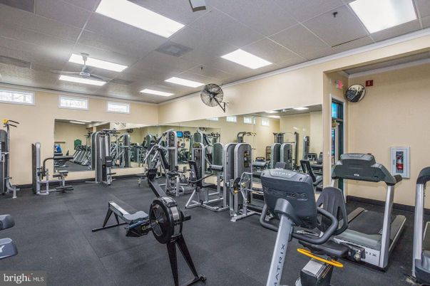 Fitness Equipment, Gym, Interior, Recessed Lighting