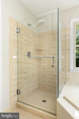 Bathroom, Glass Shower, Interior, Tile Countertops