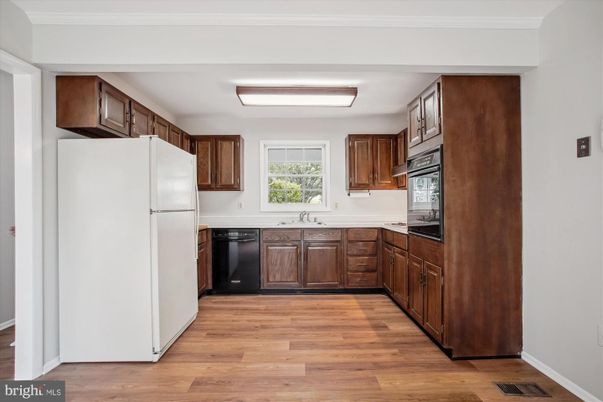 Interior, Kitchen, Wood Texture Flooring