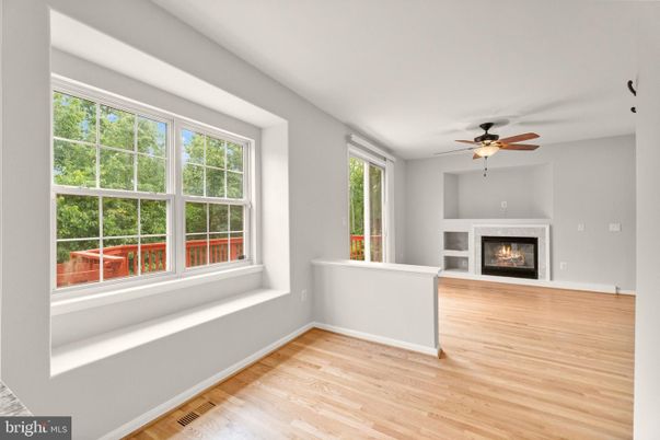 Empty room, Fireplace, Interior, Wood Texture Flooring