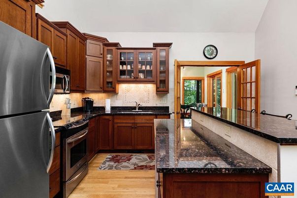 Interior, Kitchen, Wood Texture Flooring
