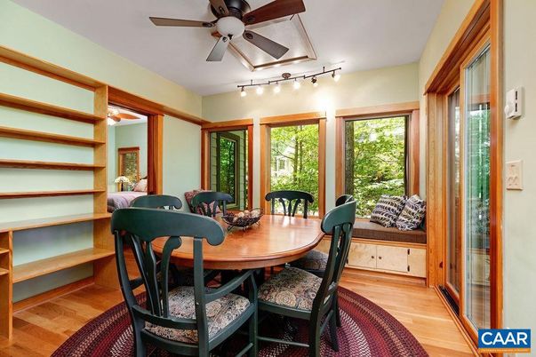 Dining room, Interior, Wood Texture Flooring
