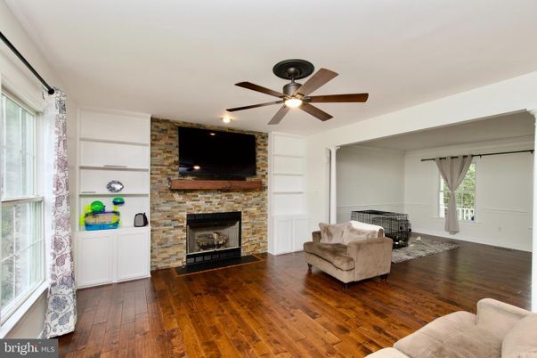 Fireplace, Interior, Stone Walls, Wood Texture Flooring