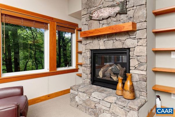 Fireplace, Interior, Stone Walls