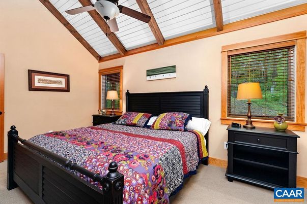 Bedroom, Interior, Wooden Beams