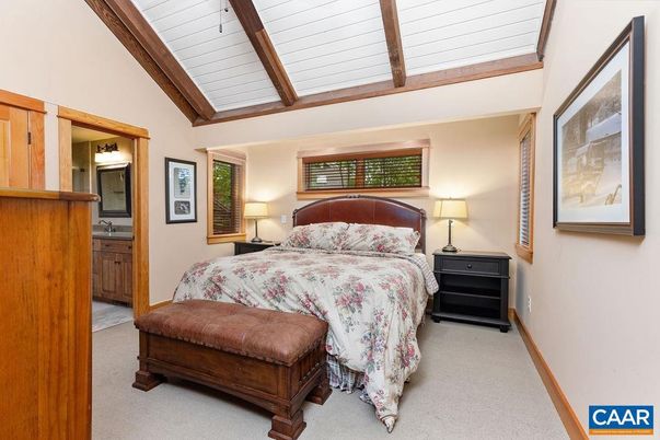 Bedroom, Interior, Wooden Beams