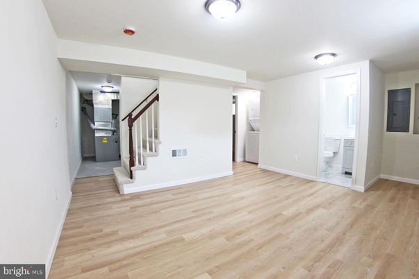 Bathroom, Empty room, Interior, Wood Texture Flooring