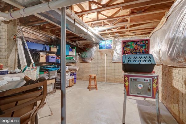 Interior, Stone Walls, Wooden Beams