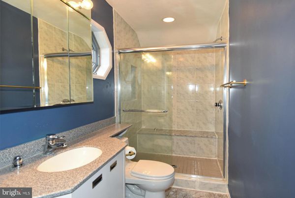 Bathroom, Glass Shower, Interior, Marble Walls, Recessed Lighting