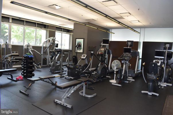 Fitness Equipment, Gym, Interior, Recessed Lighting