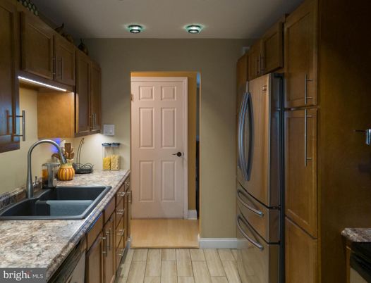 Interior, Kitchen, Wood Texture Flooring